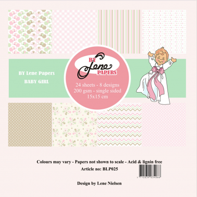 By Lene Baby Girl 12x12 Inch Paper Pack (BLP310)